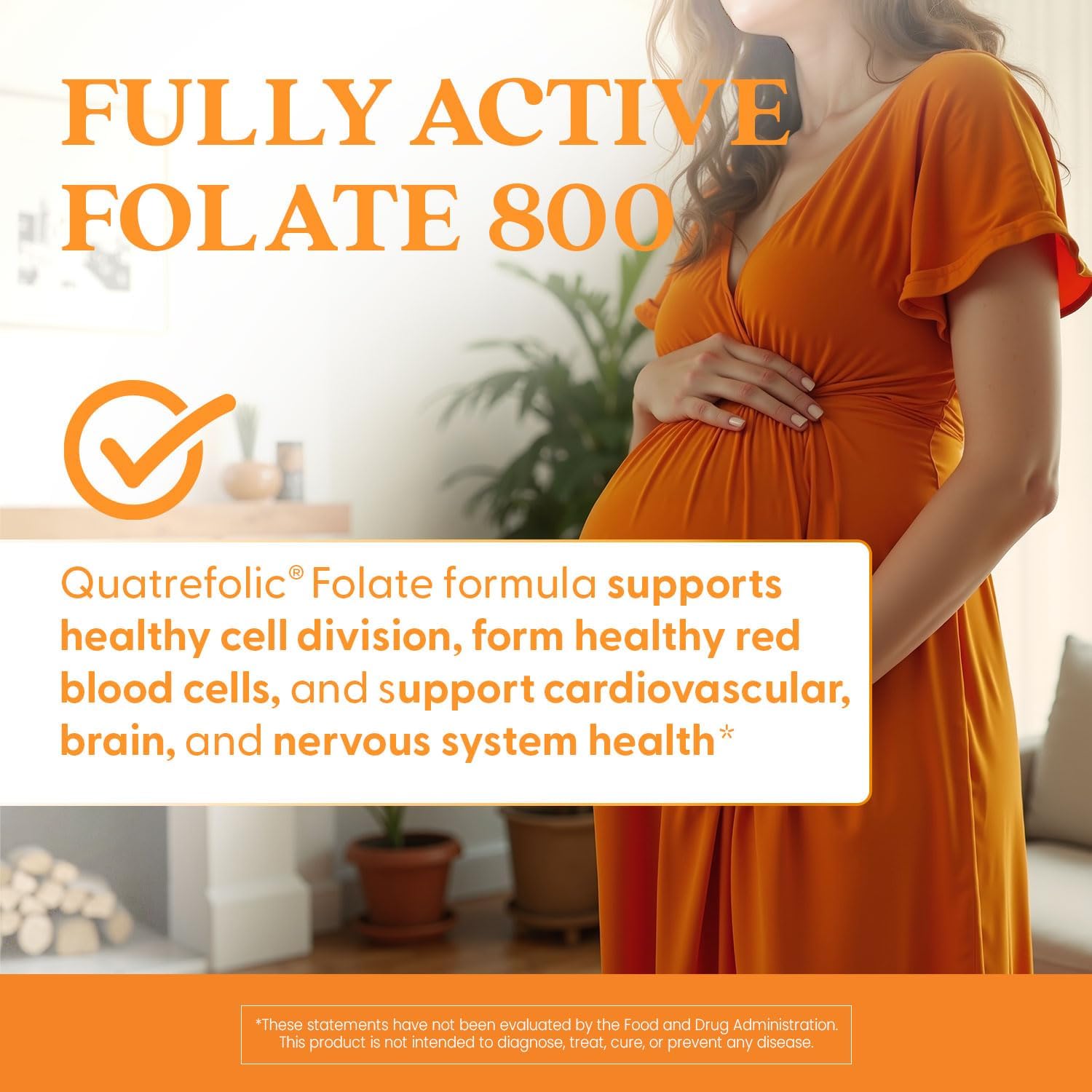 Doctor's Best Fully Active Folate 800 - Supports Fetal Health - Non-GMO, Gluten Free, Vegan - 60 Veggie Capsules