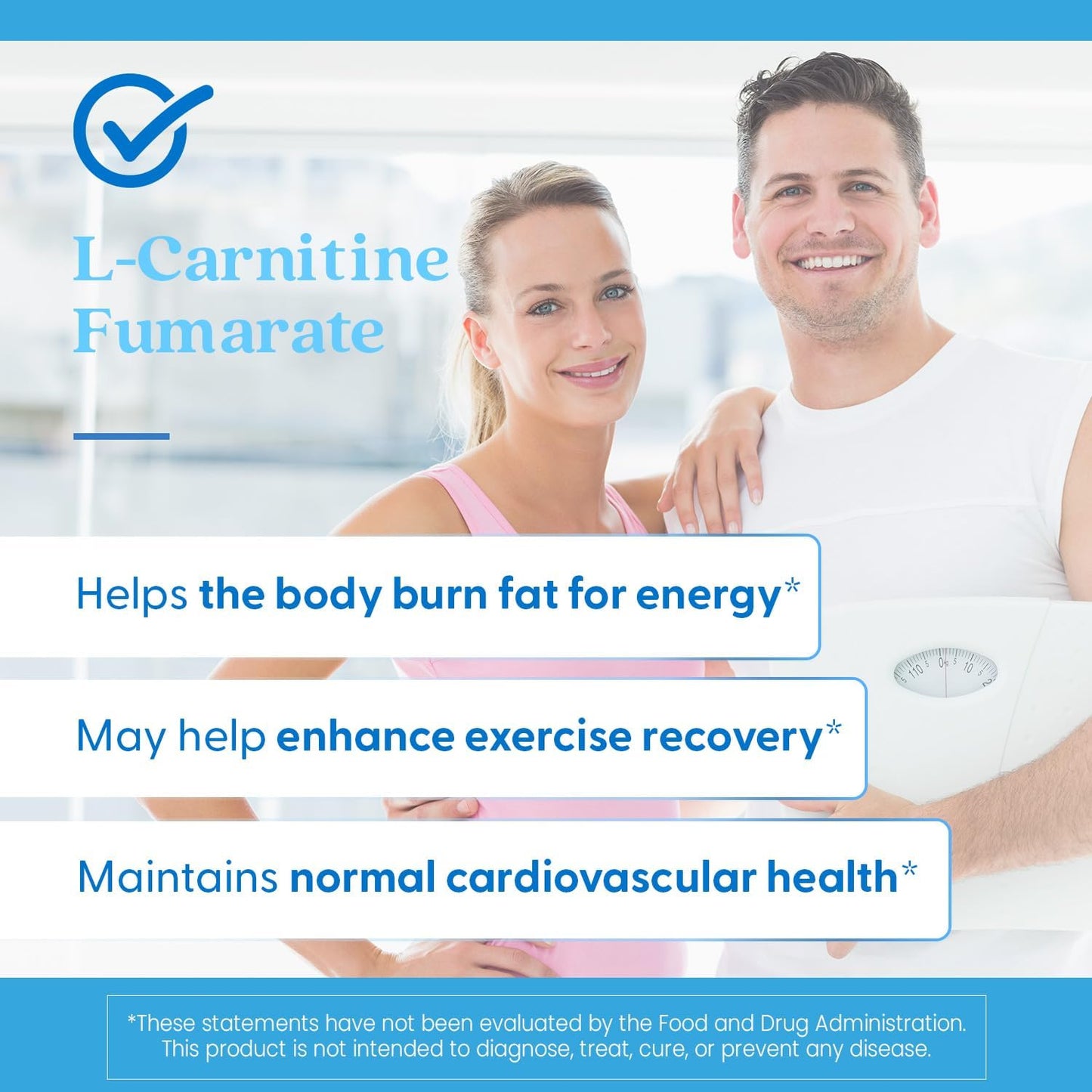 Doctor's BEST L-Carnitine Fumarate - Vegan Healthy Weight Support Supplement, Non-GMO, Gluten Free, Soy Free - 180 Veggie Capsules