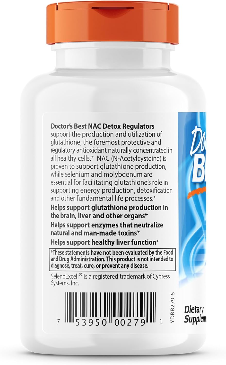 Doctor's Best NAC Detox Regulators with Seleno Excell - Non-GMO, Vegetarian, Gluten Free - 60 Veggie Capsules - BoostGo Australia
