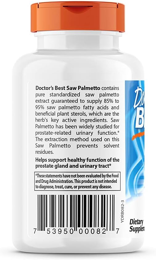 Doctor's Best Saw Palmetto Extract Softgel Capsules - 320mg, 60 Count