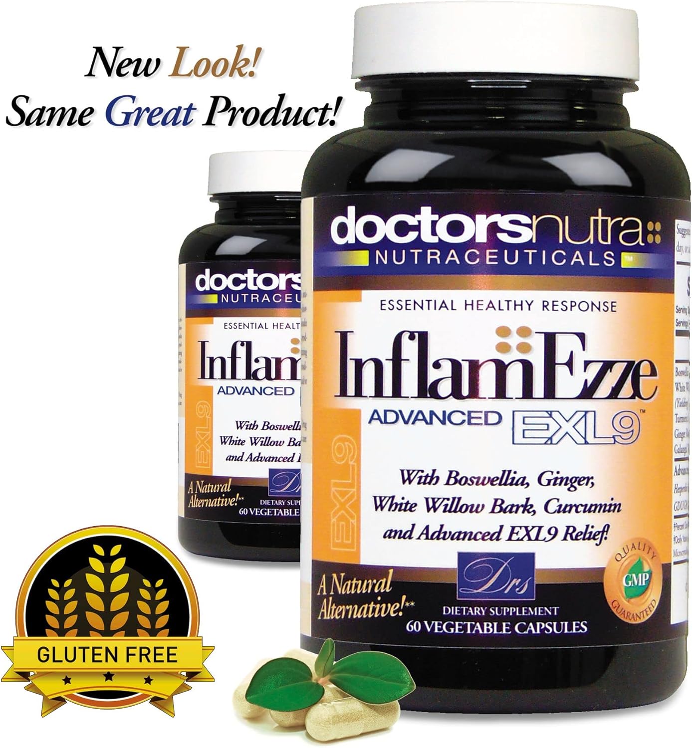 Doctors Nutra Nutraceuticals InflamEzze Capsules Duo - 2 Packs, 120 Total Count