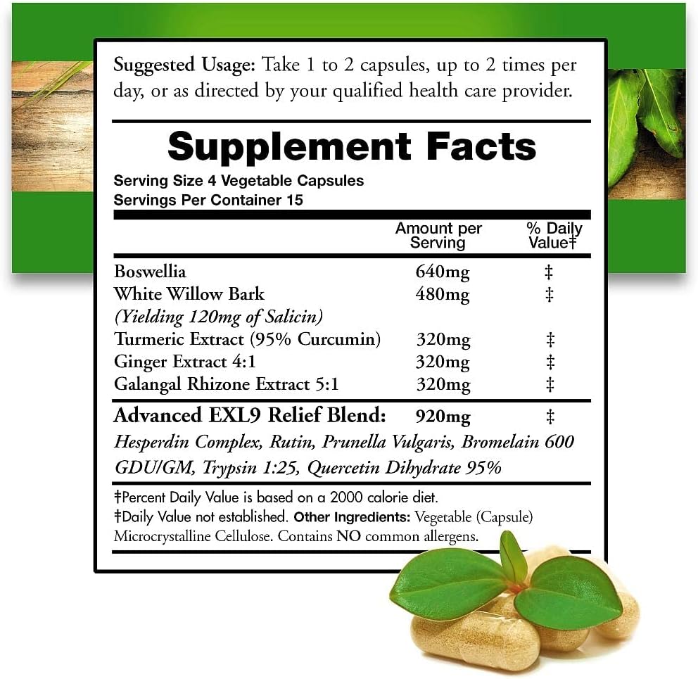 Doctors Nutra Nutraceuticals InflamEzze Capsules Duo - 2 Packs, 120 Total Count