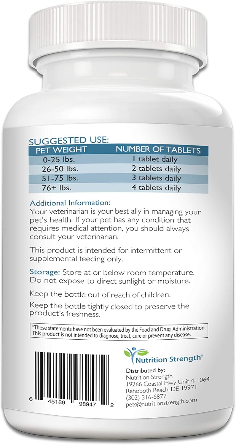 Dog Calcium Phosphorus Supplement for Healthy Bones & Growth, 120 Chewable Tablets - BoostGo Australia