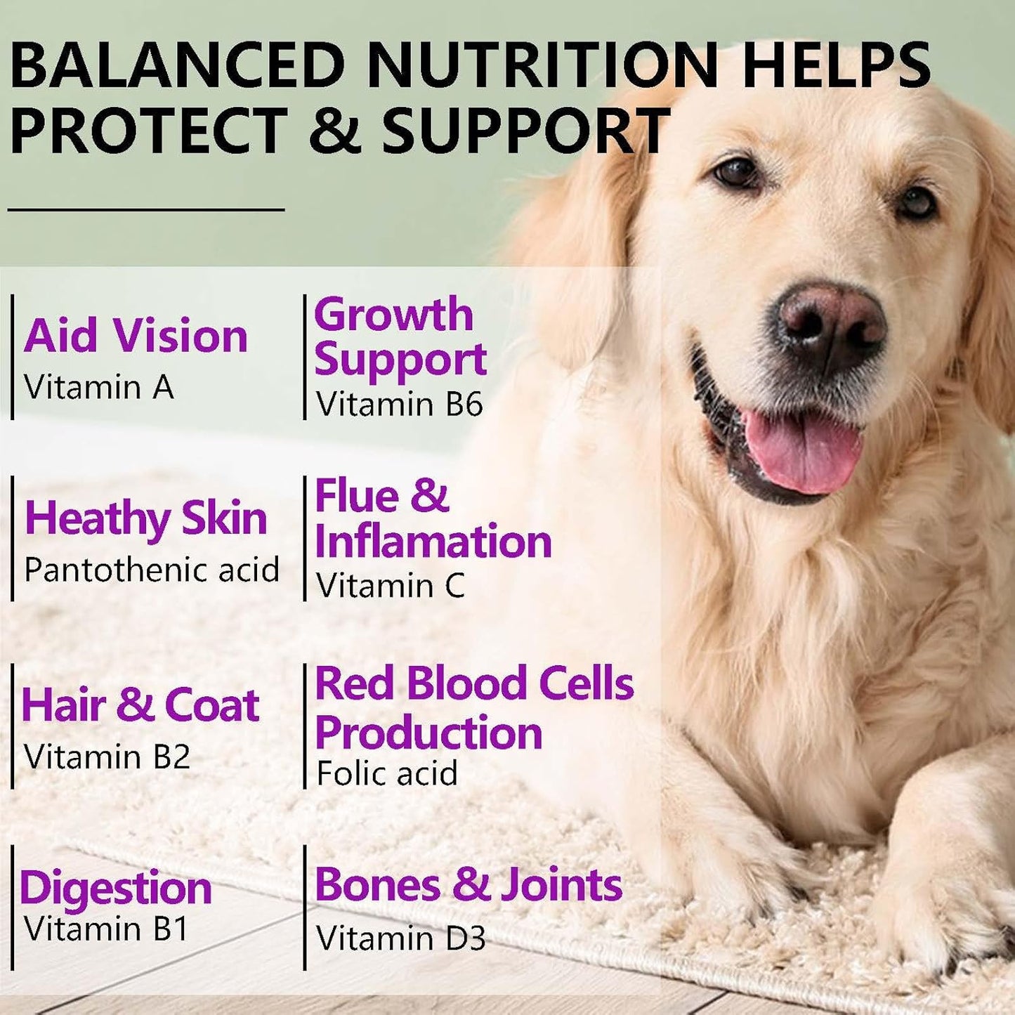 Dog Multivitamin Chews with Glucosamine, Probiotics, and 15-in-1 Daily Vitamins for Pet Health, Skin, Immunity, Digestion, Joints, and Heart - 150 Treats