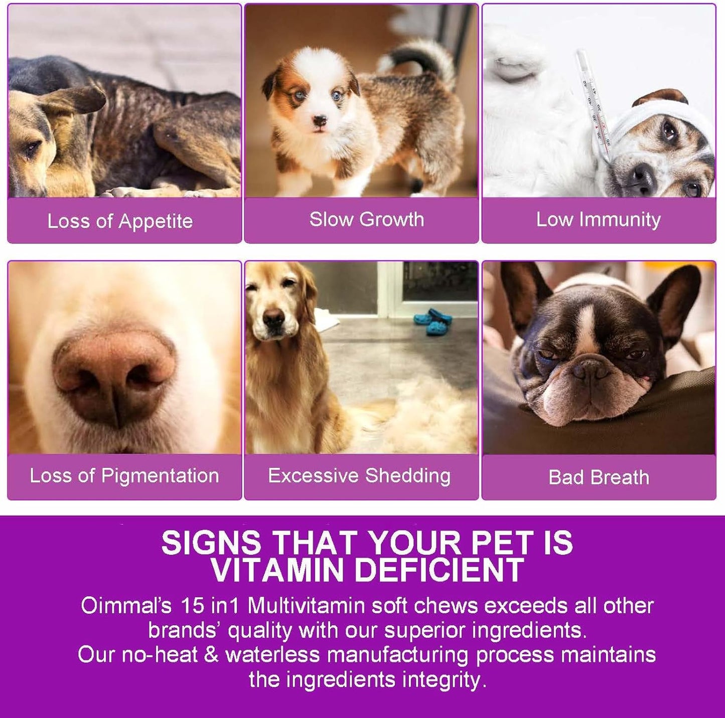 Dog Multivitamin Chews with Glucosamine, Probiotics, and 15-in-1 Daily Vitamins for Pet Health, Skin, Immunity, Digestion, Joints, and Heart - 150 Treats