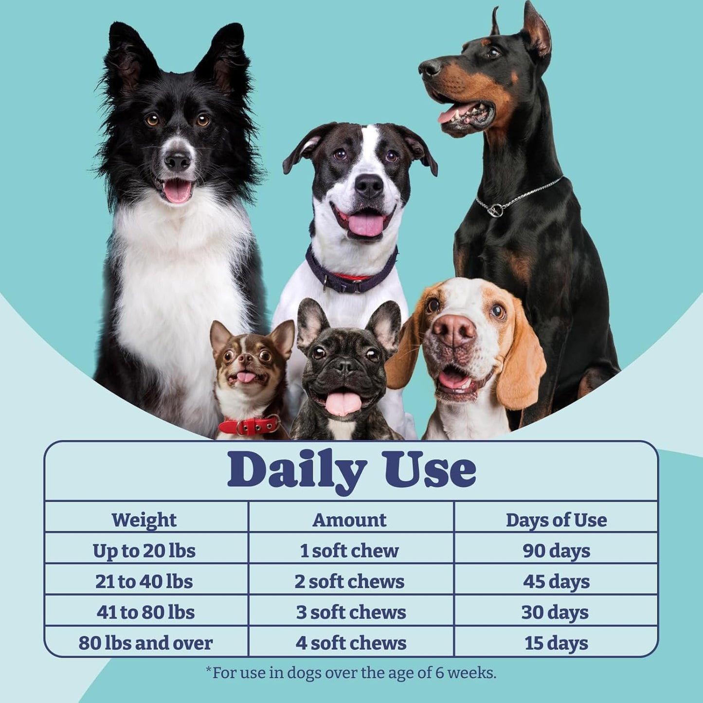 Dog Probiotics for Gut Health, Immune Support, and Itchy Skin Relief - 60 Soft Chews with 1 Billion CFUs