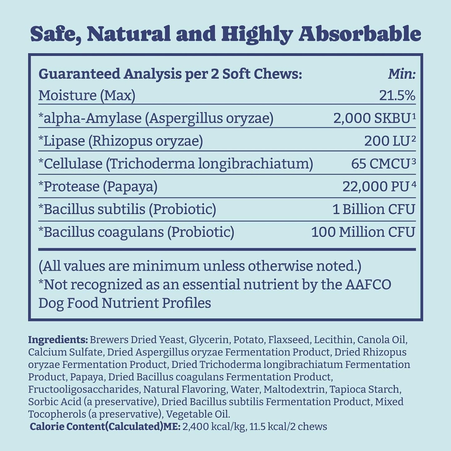 Dog Probiotics for Gut Health, Immune Support, and Itchy Skin Relief - 60 Soft Chews with 1 Billion CFUs