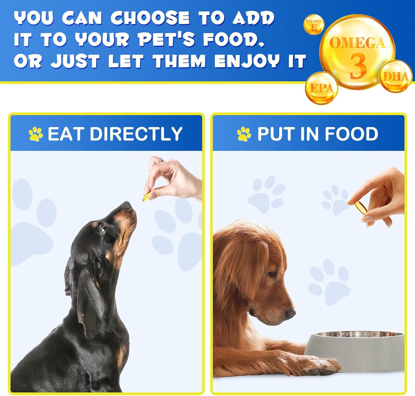 Dog Seasonal Allergies Relief with ALIVO Omega-3 Fish Oil - 120 Soft Gels