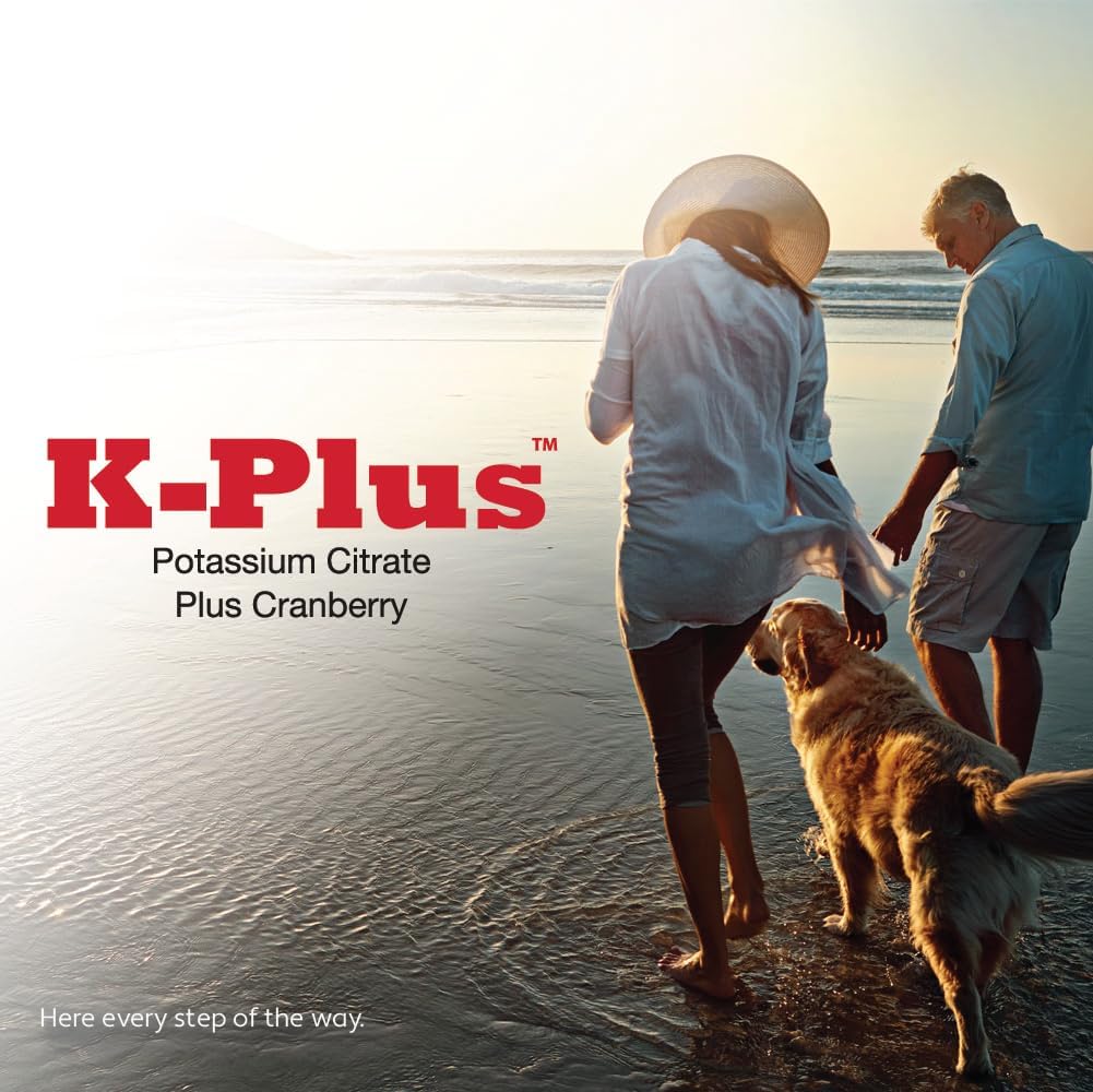 Dog UTI Remedy: K-Plus Potassium Citrate & Cranberry Chewable Tablets - Supports Bladder Health for All Breeds - 100 Tabs