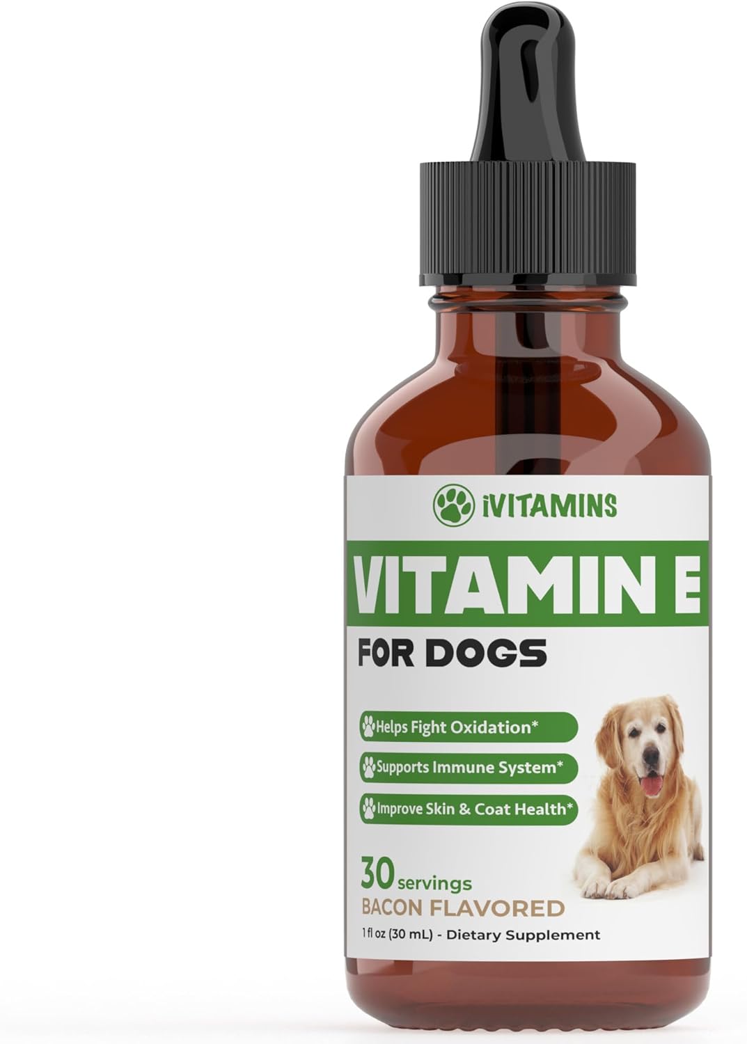 Dog Vitamin E Supplement for Immune Support - 1 fl oz