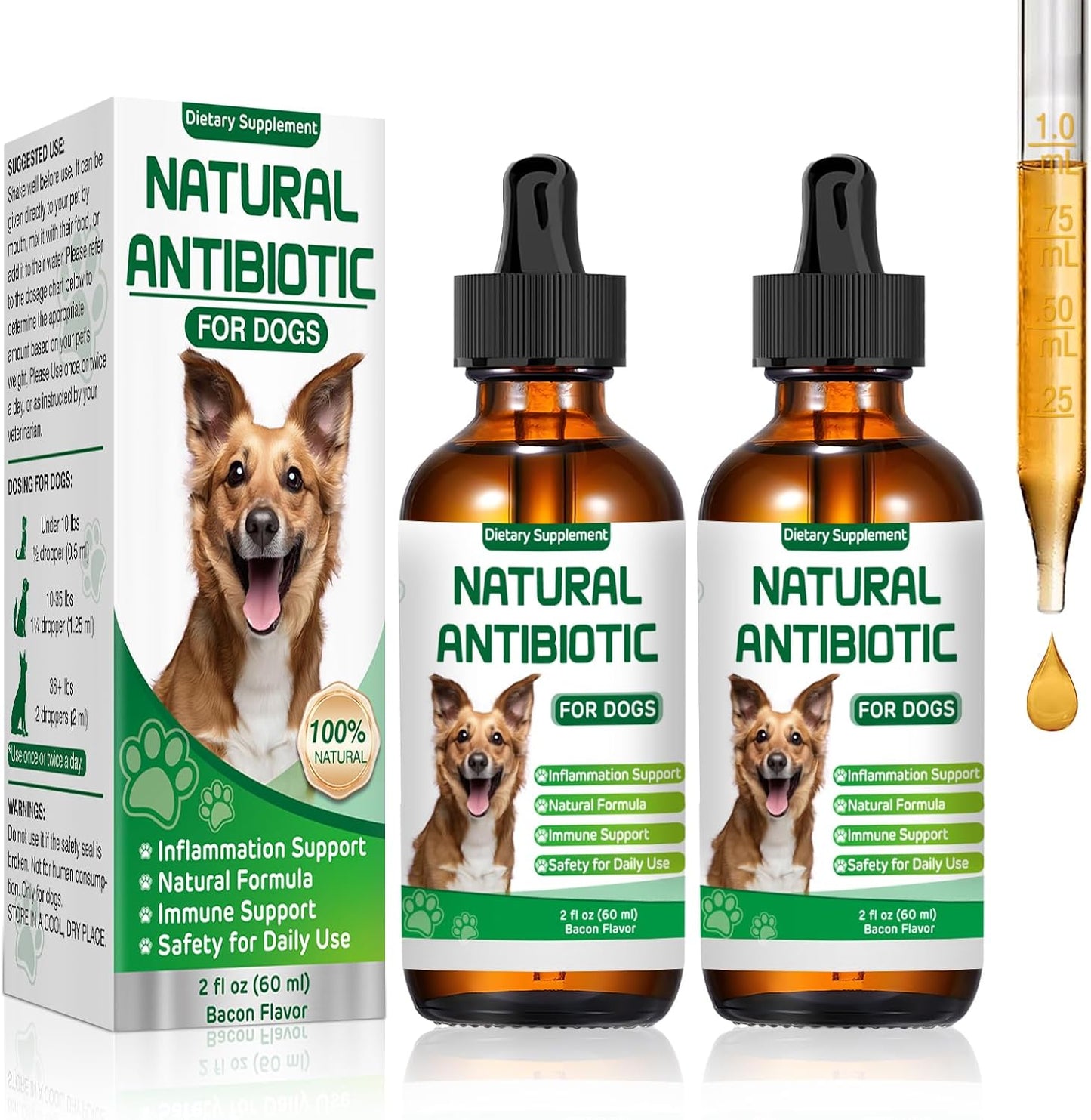 Dogs Antibiotic and Multivitamin with Allergy Relief - Natural Herbal Supplement
