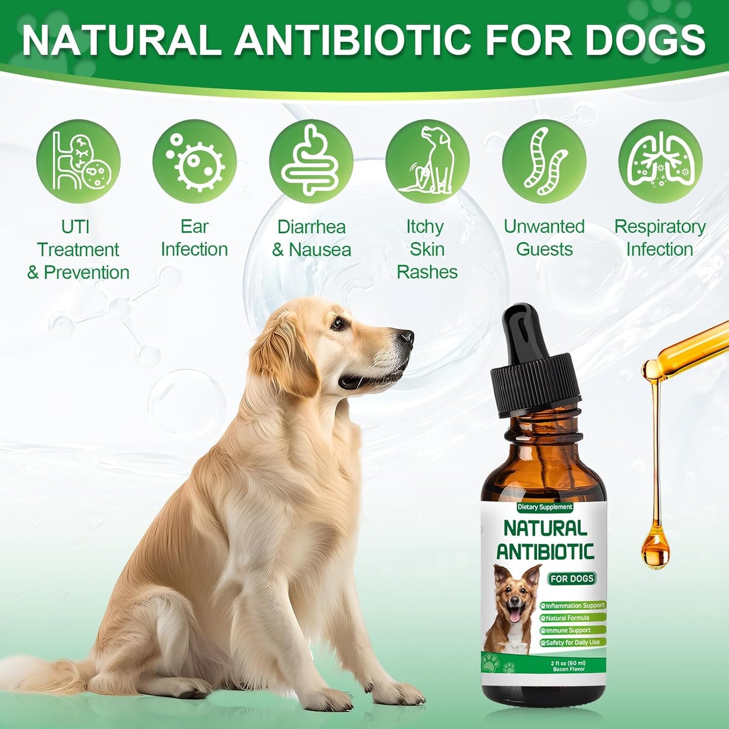 Dogs Antibiotic and Multivitamin with Allergy Relief - Natural Herbal Supplement