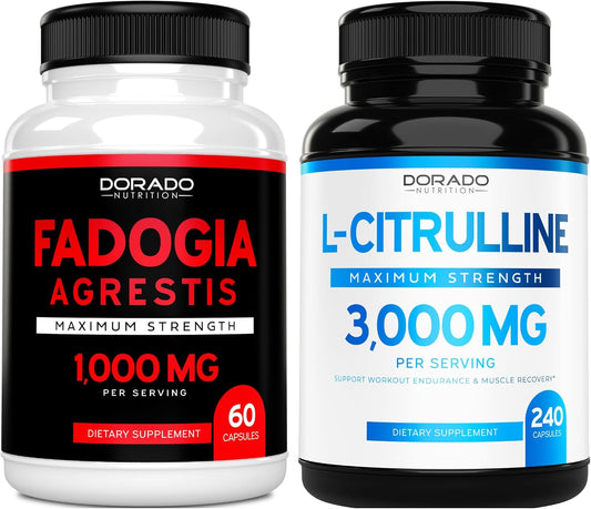 DORADO NUTRITION Fadogia Agrestis and L Citrulline Supplement - 1000mg/3000mg Formula
