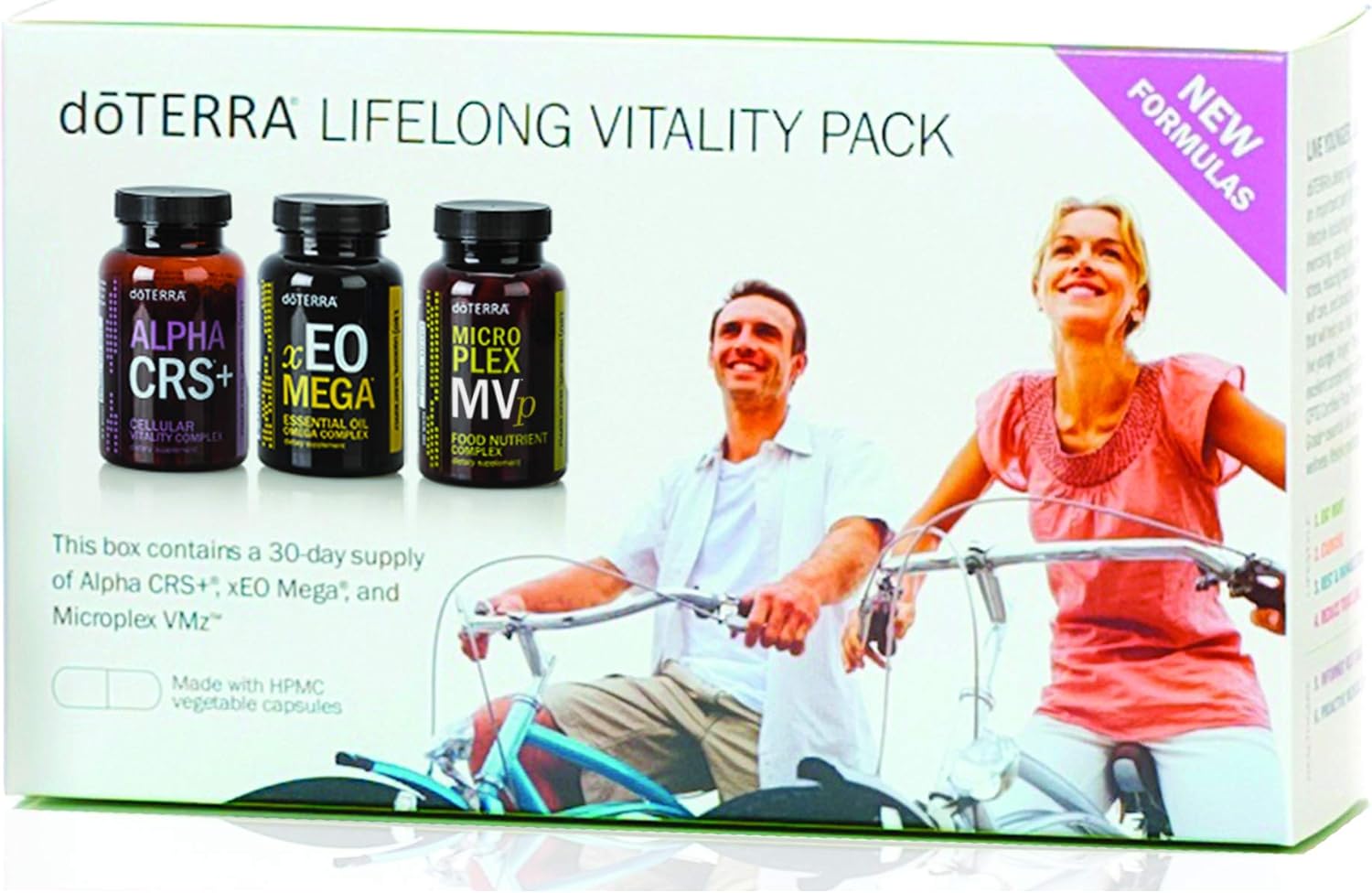 doTERRA Lifelong Vitality Pack with Alpha CRS+, xEO Mega, and Microplex VMz - Complete Nutritional Support System