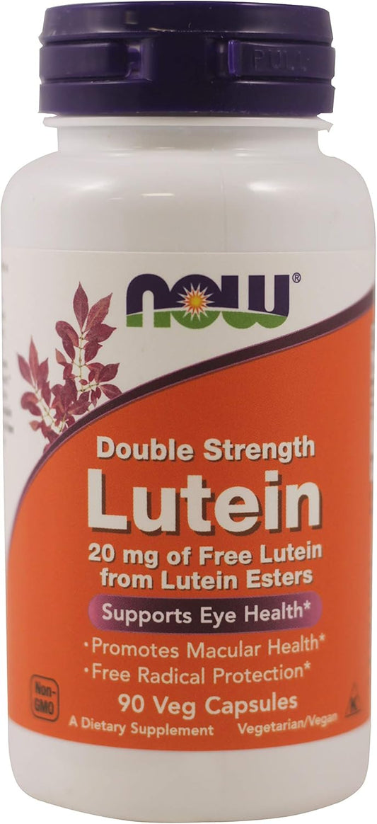 Double Strength Lutein Eye Health Support - 90 Vegetable Capsules by NOW Foods