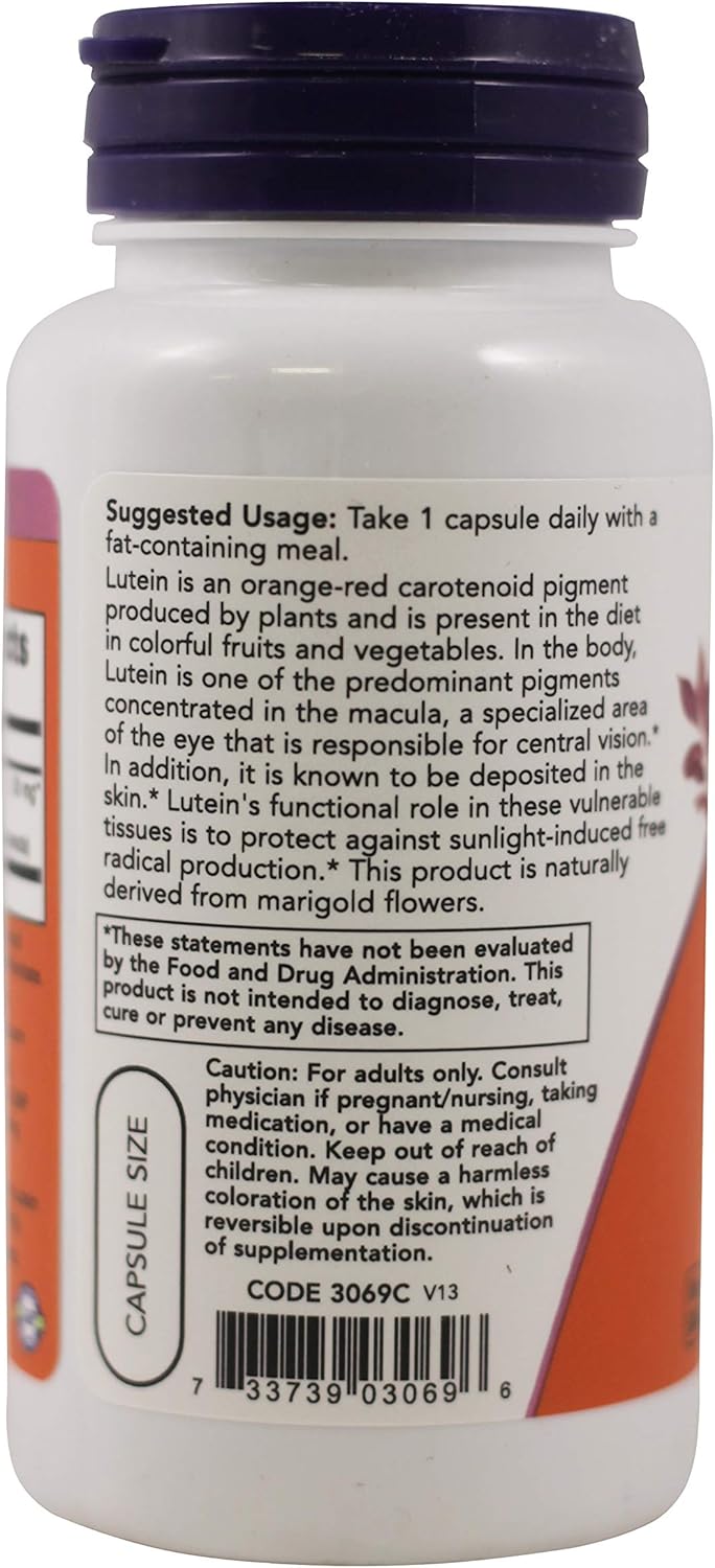 Double Strength Lutein Eye Health Support - 90 Vegetable Capsules by NOW Foods