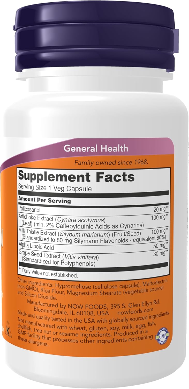 Double Strength Policosanol 20 mg Supplements by NOW Foods - Derived from Sugar Cane, 90 Veg Capsules