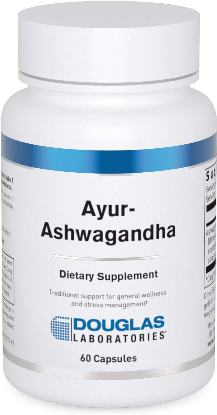 Douglas Laboratories Ayur-Ashwaganda Capsules for Energy, Mental & Physical Health - 60 Count
