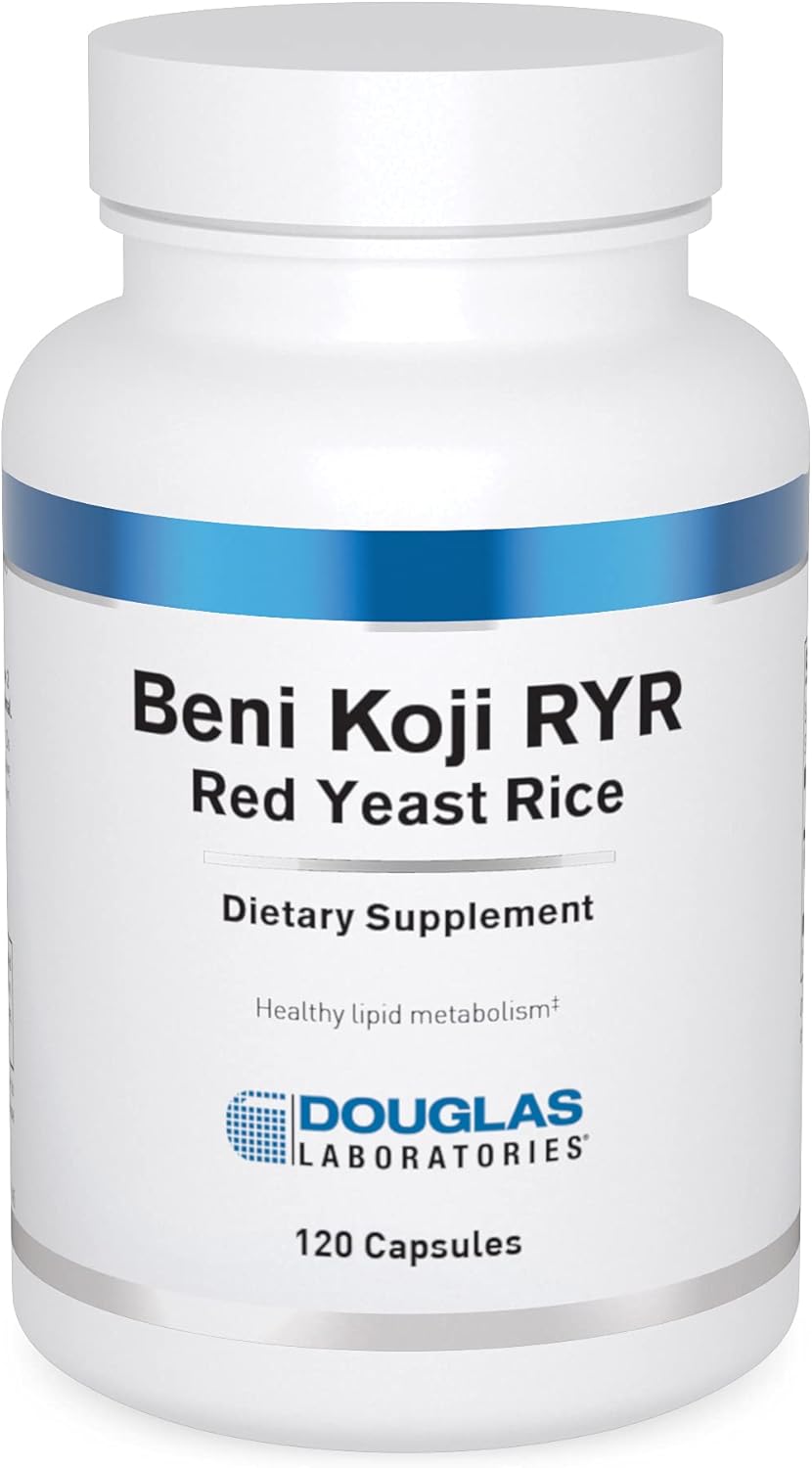 Douglas Laboratories Beni Koji Red Yeast Rice Capsules - Supports Healthy Blood Lipid Metabolism - 120 Count