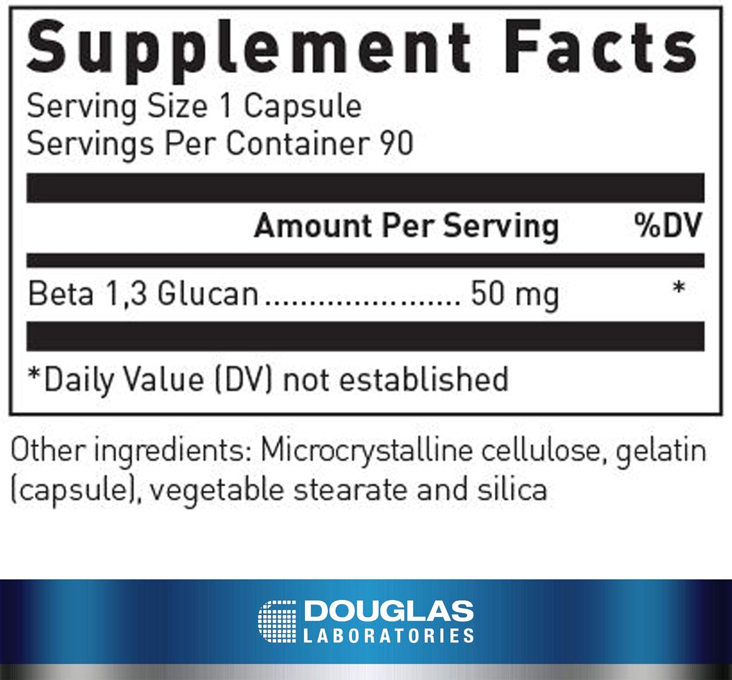 Douglas Laboratories Beta Glucan Capsules for Immune and Heart Health Support - 90 Capsules