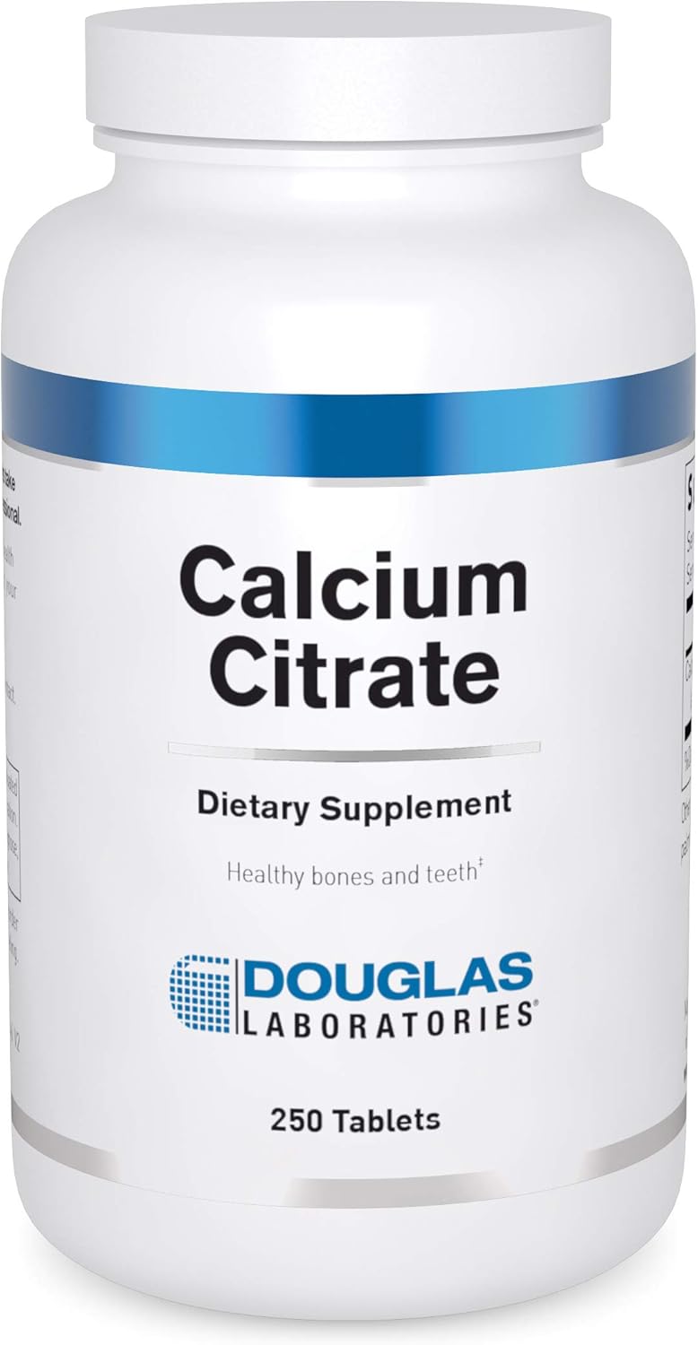Douglas Laboratories Calcium Citrate Tablets - Essential Mineral for Bone and Tooth Health - 250 Count