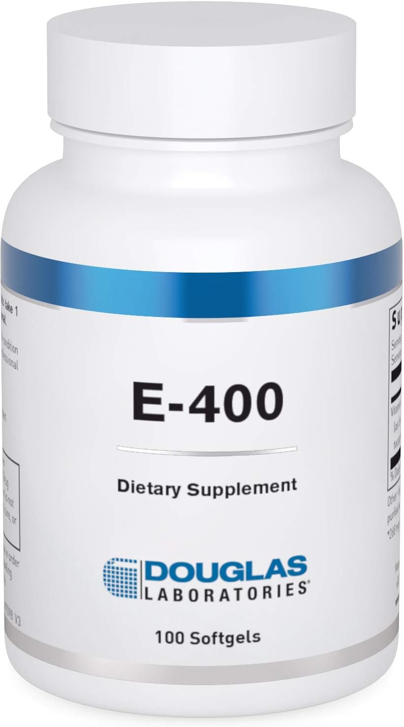 Douglas Laboratories E-400 Capsules - Vitamin E for Antioxidant Support and Heart Health - 100 Count