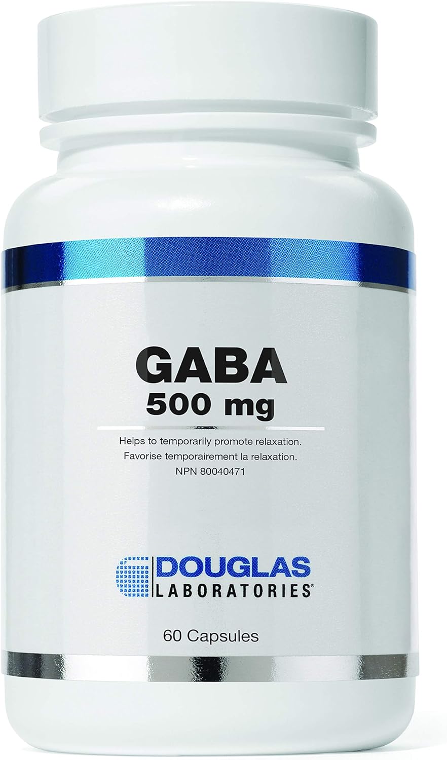 Douglas Laboratories GABA 500 mg Capsules | Supports Brain Neurotransmitters, Sleep, and Body Temperature | 60 Count