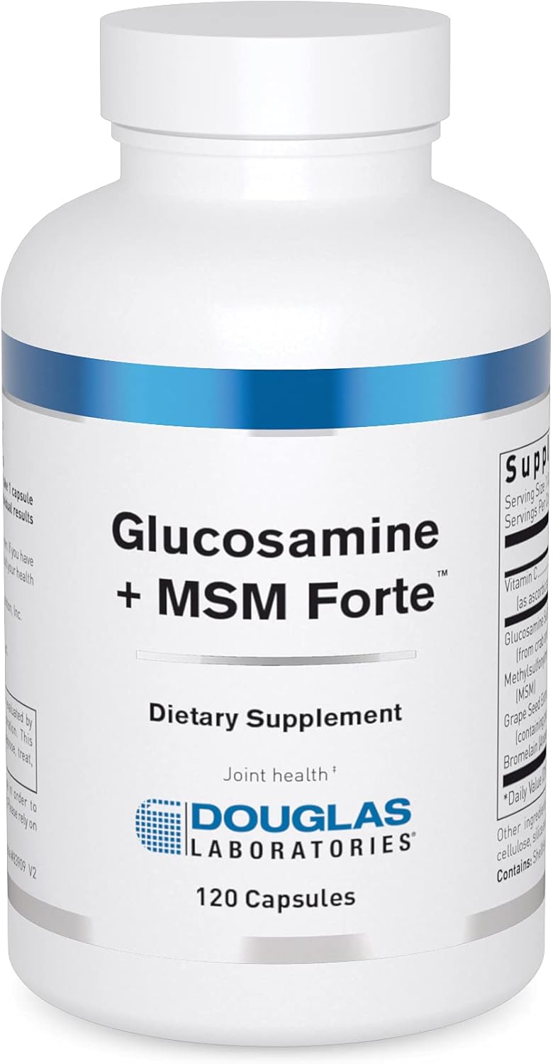 Douglas Laboratories Glucosamine MSM Forte | Joint Health Support Formula for Aging Joints | 120 Capsules