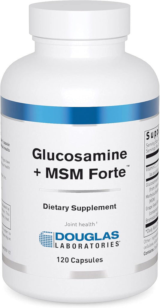 Douglas Laboratories Glucosamine MSM Forte | Joint Health Support Formula for Aging Joints | 120 Capsules