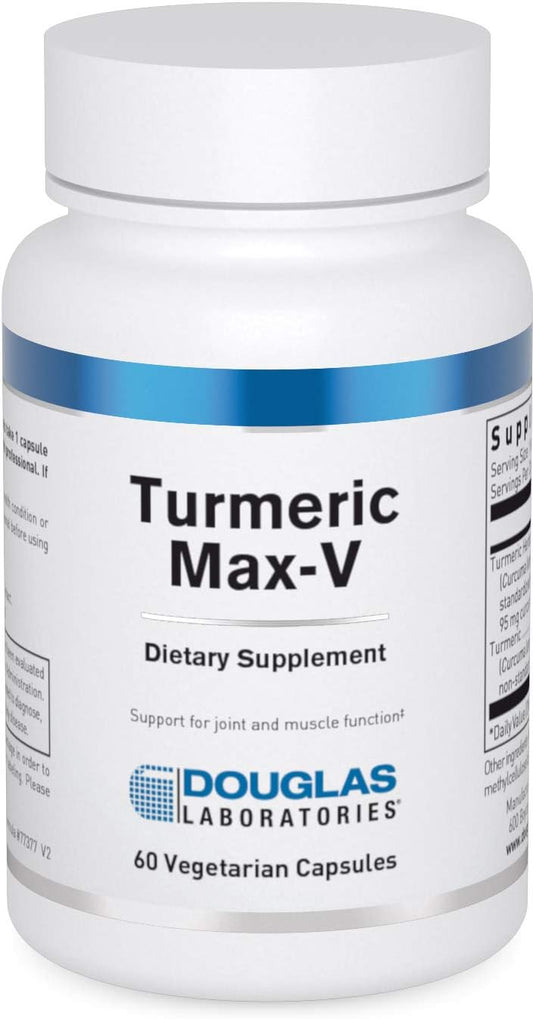 Douglas Laboratories Turmeric Max-V Capsules with Standardized Curcumin for Joint and Muscle Support