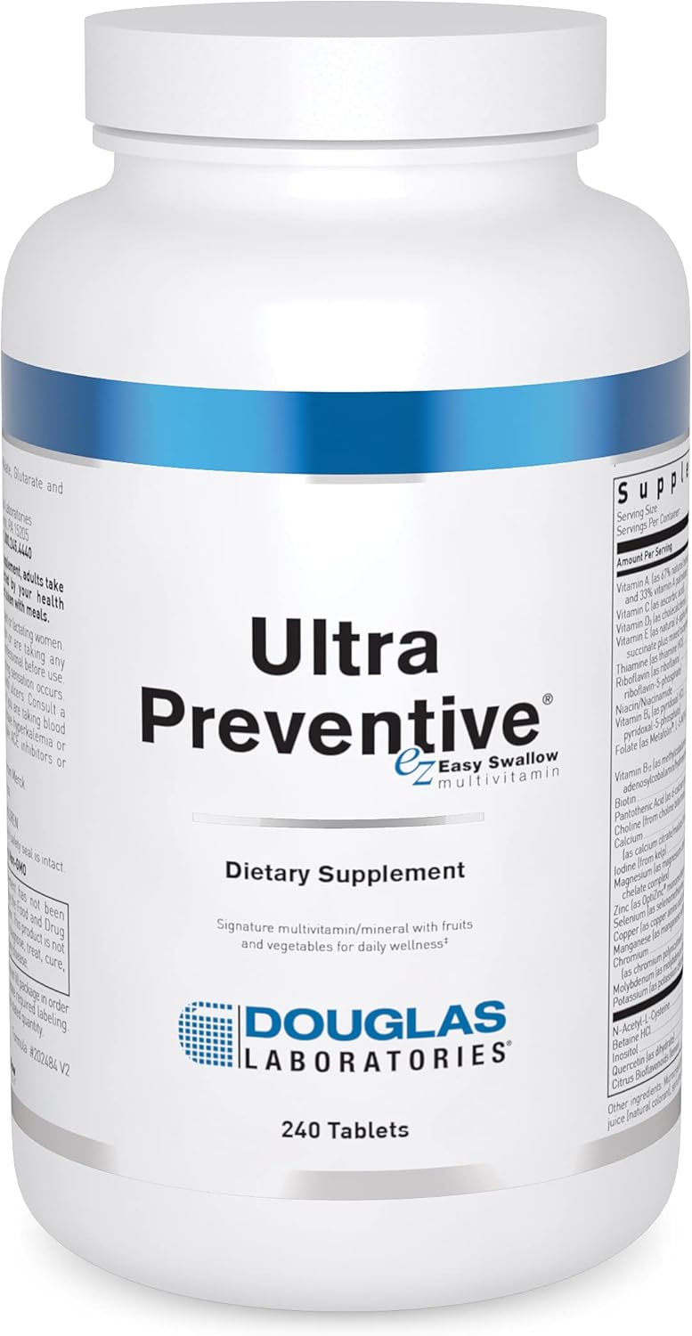 Douglas Laboratories Ultra Preventive Multivitamin | 240 Easy-to-Swallow Tablets | Comprehensive Formula