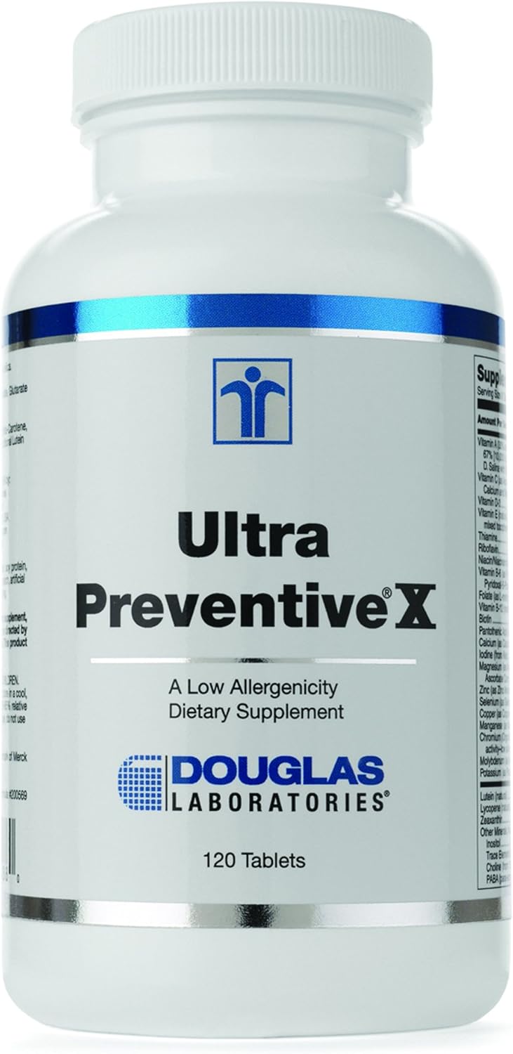 Douglas Laboratories Ultra Preventive X 120 Tablets - Complete Multivitamin & Mineral Supplement