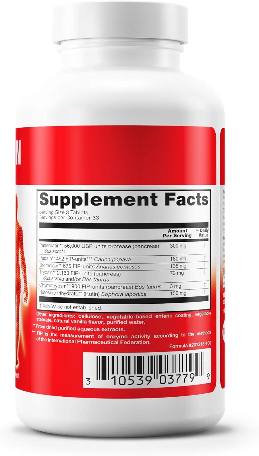 Douglas Laboratories Wobenzym N: German Systemic Enzyme Supplement for Immune & Joint Health - 100 Enteric-Coated Tablets