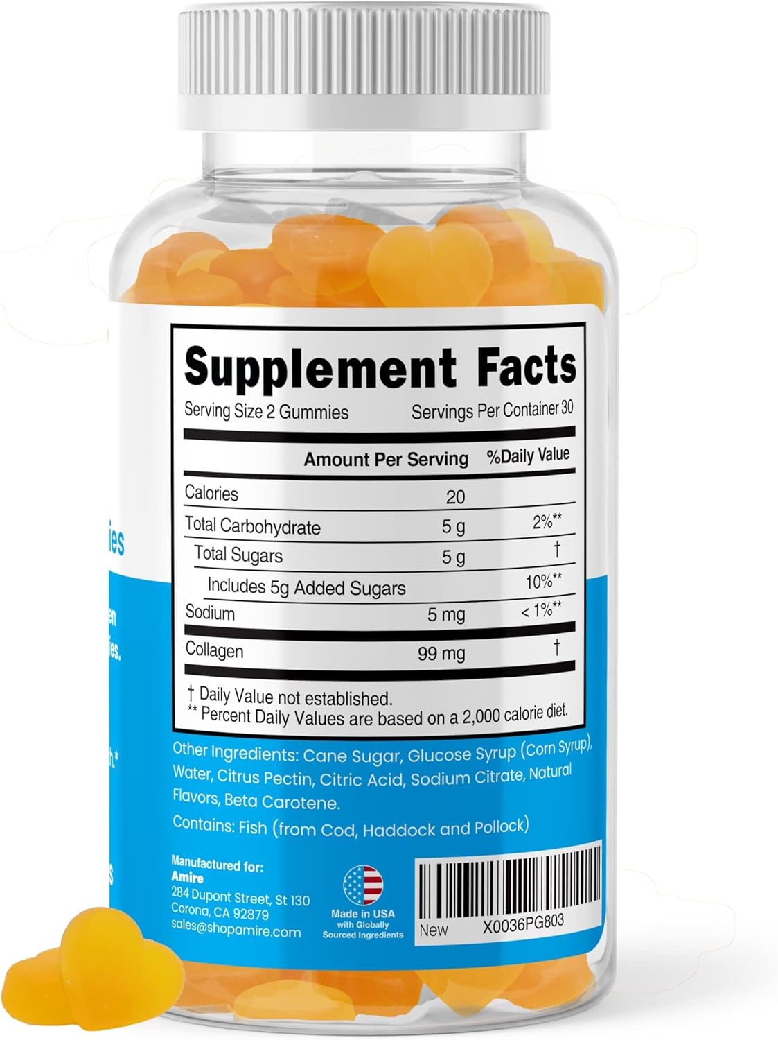 Dr. Awan Tropical Collagen Gummies - Skin, Joints, Heart Health - 240ct, 120-Day Supply