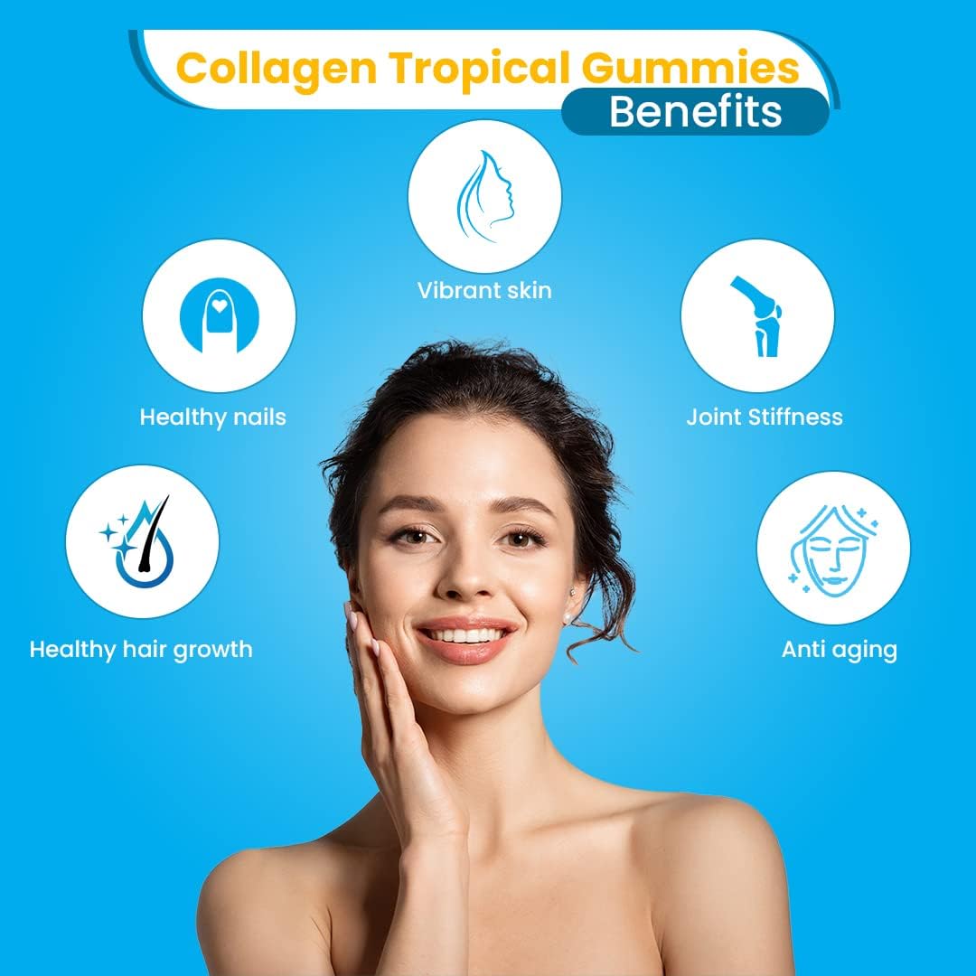 Dr. Awan Tropical Collagen Gummies - Skin, Joints, Heart Health - 240ct, 120-Day Supply