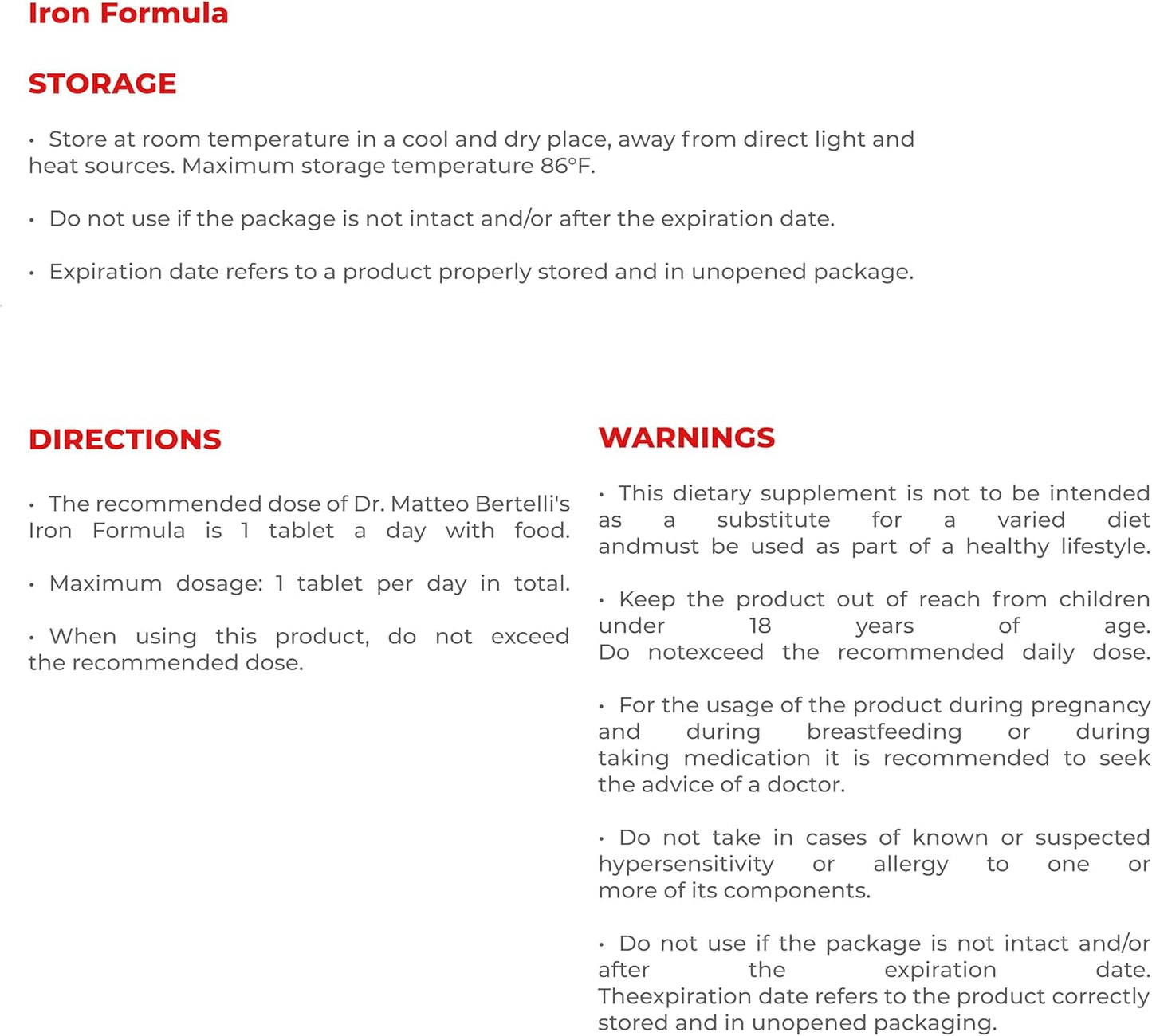 Dr. Bertelli's Bone, Muscle, and Iron Support Combo - Resveratrol, Polydatin, Vitamin D3 & C, Nettle Extract, Iron (30 Caps & 30 Tabs)