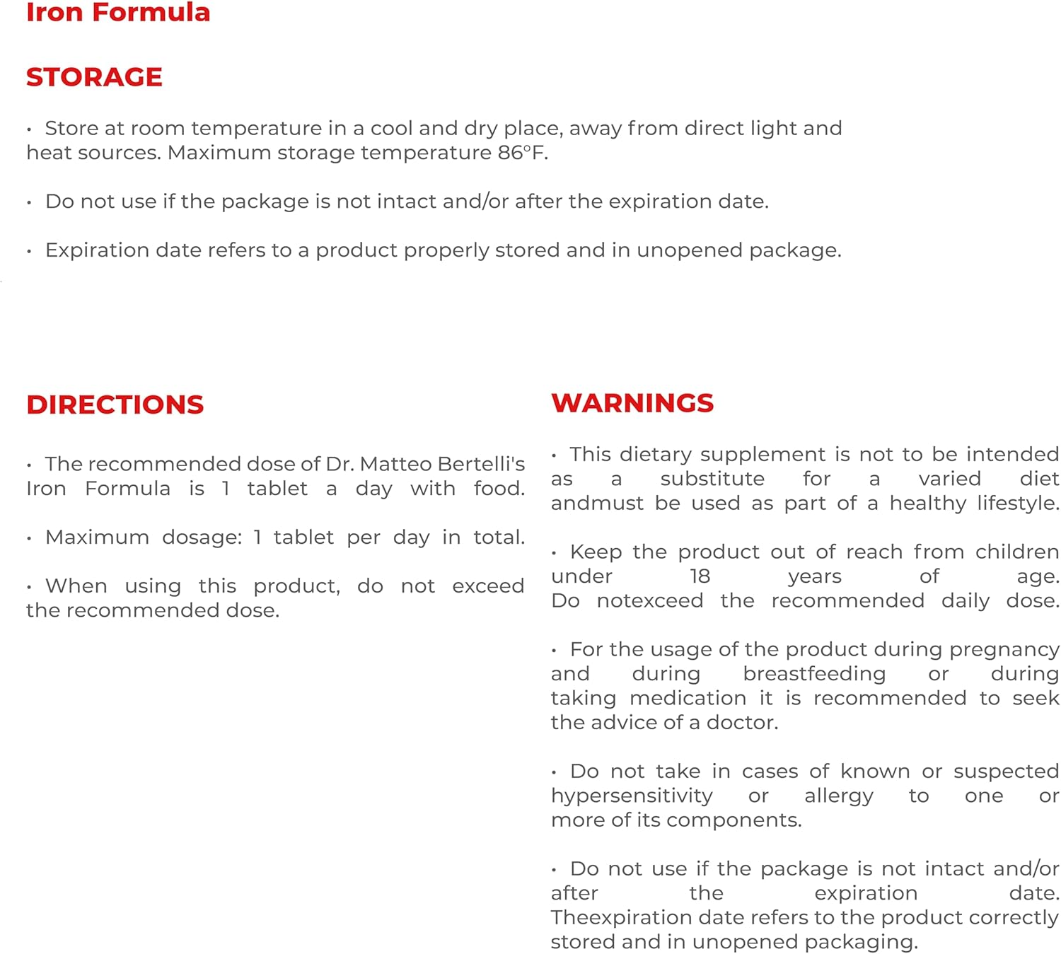 Dr. Bertelli's Bone, Muscle, and Iron Support Combo - Resveratrol, Polydatin, Vitamin D3 & C, Nettle Extract, Iron (30 Caps & 30 Tabs)