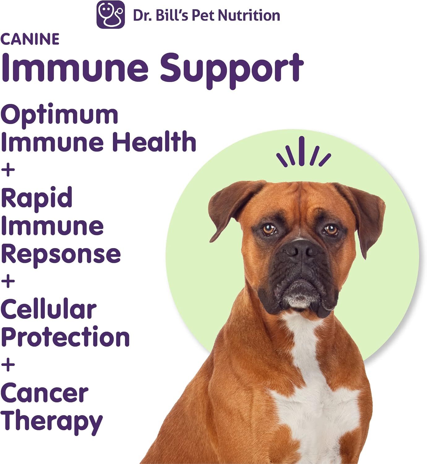 Dr. Bill's Canine Immune Support with Colostrum, Beta Glucan, Zinc, and Coenzyme Q-10 - Pet Supplement for Dogs