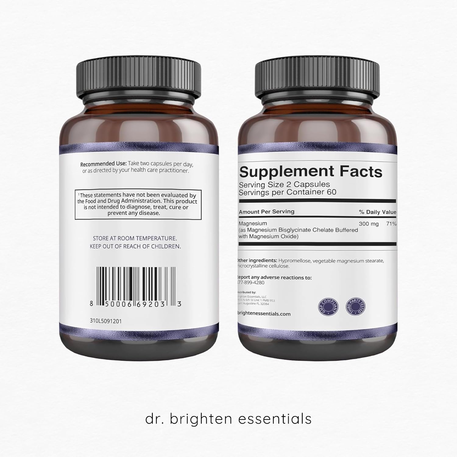 Dr. Brighten Magnesium Plus: Supports Mood, Sleep, Hormone Balance, & Reduces PMS/Menstrual Cramps