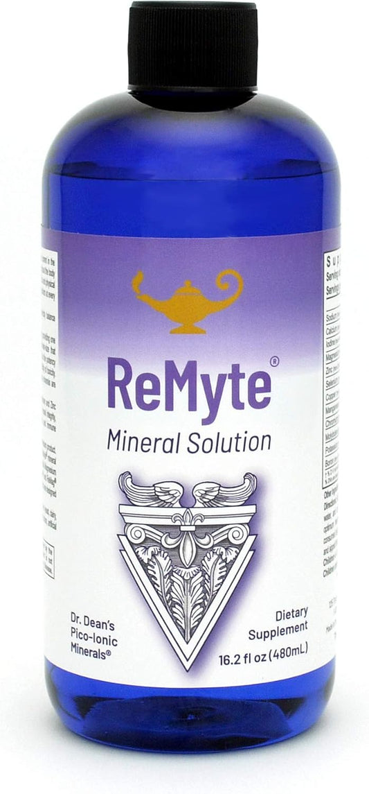 Dr. Carolyn Dean's ReMyte Electrolyte Liquid Mineral Solution - 12 Essential Minerals with Iodine, Selenium, Zinc, Magnesium, and Boron - 480 ml