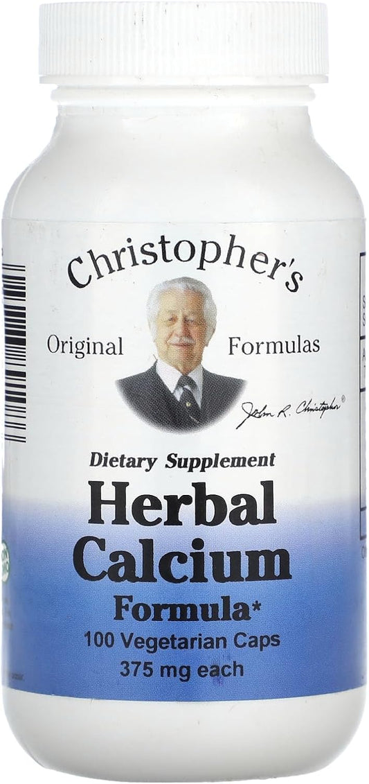 Dr. Christopher's Herbal Calcium Formula - 400 mg - 100 Tablets