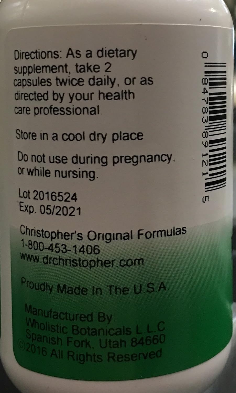 Dr. Christopher's Original Female Reproductive Formula - 100 Count