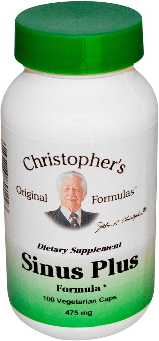 Dr. Christopher's Original Formula Sinus Plus - 100 Veggie Caps - Herbal Sinus Support