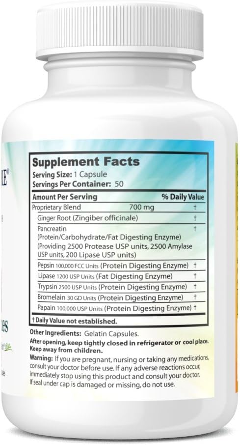 Dr. Clark Store Digestive Enzymes & Vitamin B12 Supplement Combo - 50 Gelatin Capsules each