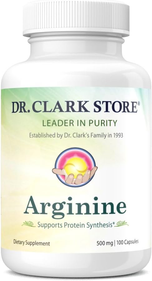 Dr. Clark Store Vitamin B2 & Arginine Supplement Combo - 100 Gelatin Capsules Each