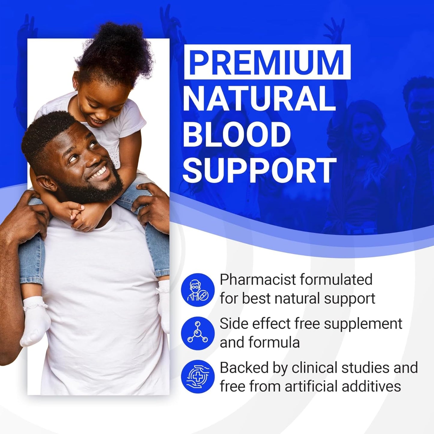 Dr. Emery's Blood Support Capsules - Natural, Non GMO, Keto Friendly Formula with CoQ10, B6, B9, B12 - 30 Count