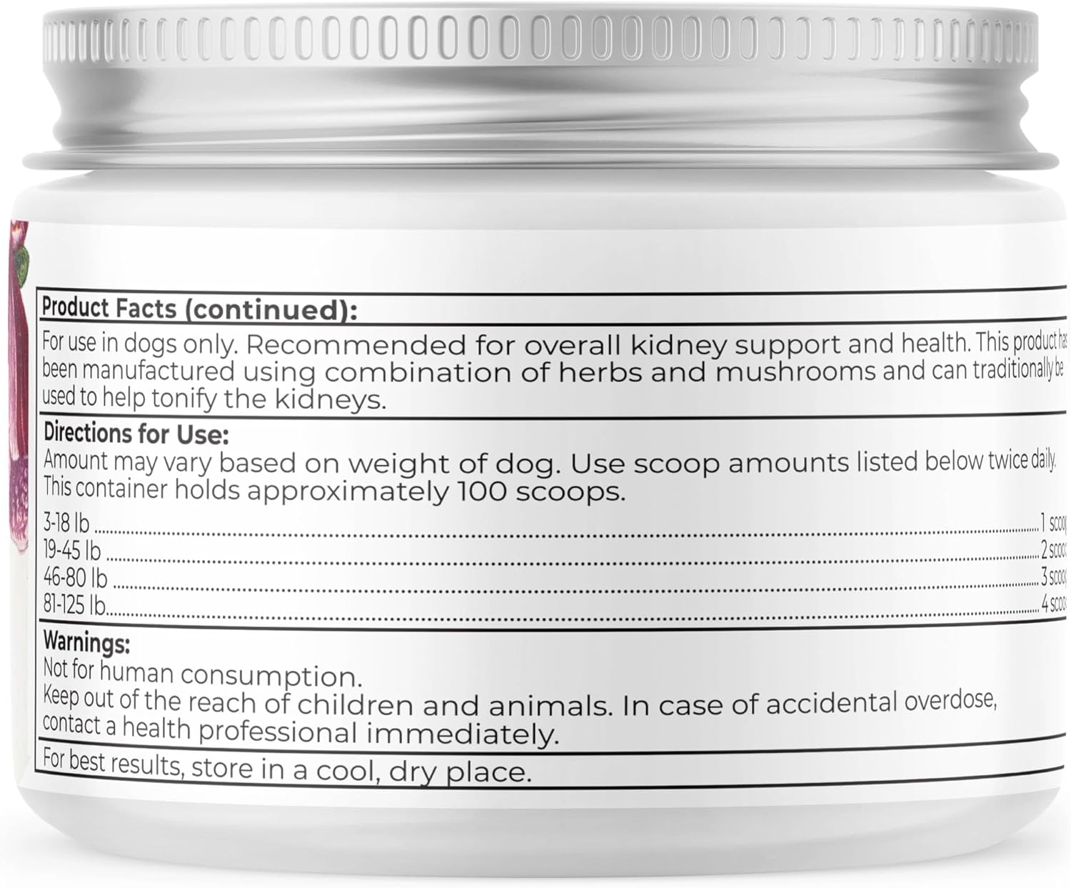 Dr. Harvey's Kidney Support Supplement for Dogs - Promotes Kidney Health (4 oz)