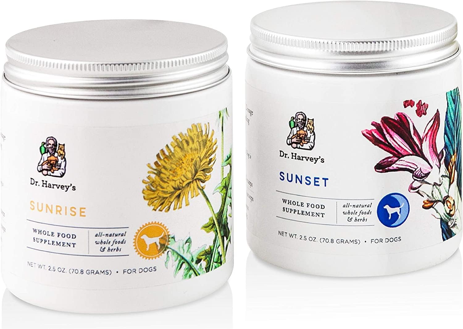 Dr. Harvey's Solaris Immune Support Whole Food Supplement for Dogs - Morning & Evening Formula - 2.5 oz (2 Pack)