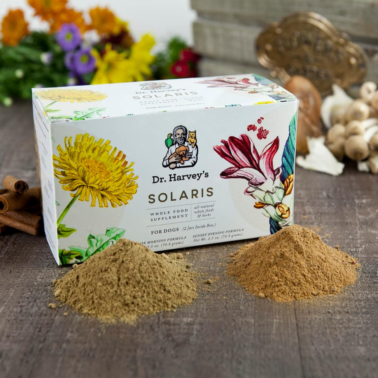 Dr. Harvey's Solaris Immune Support Whole Food Supplement for Dogs - Morning & Evening Formula - 2.5 oz (2 Pack)