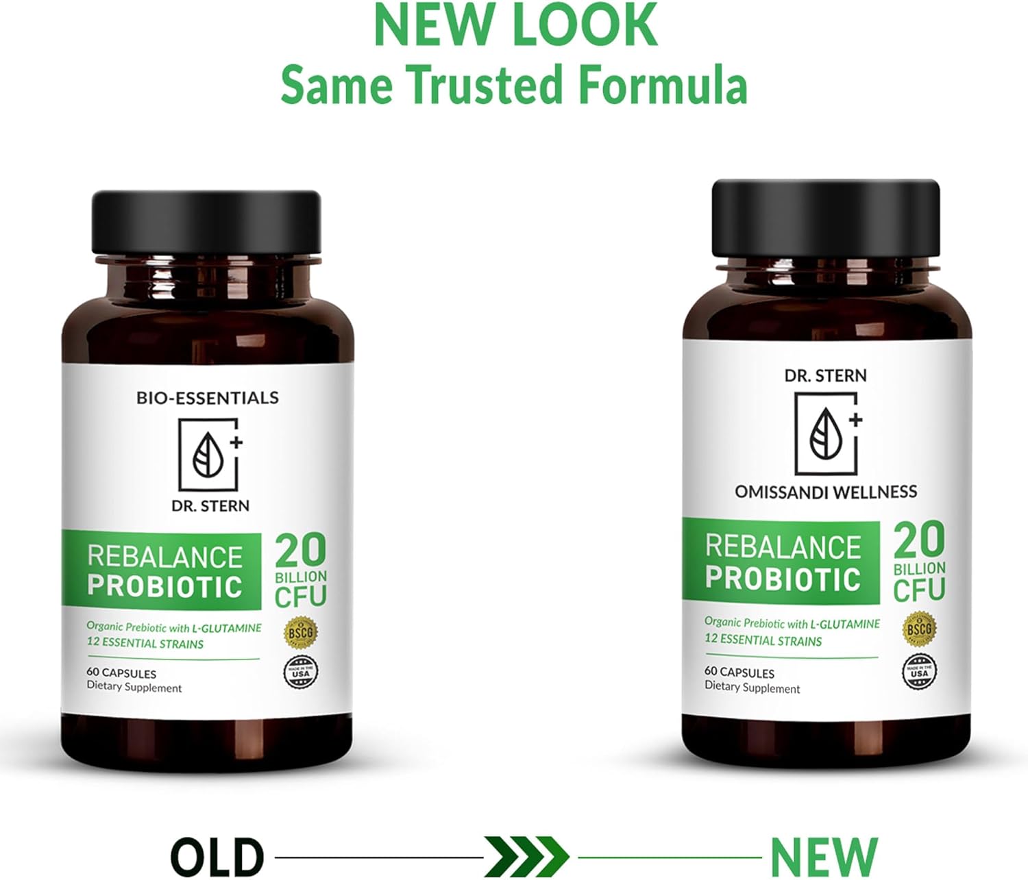 Dr. Ian Stern Formulated Royal-Organica BIO-ESSENTIALS Probiotic Supplement for Digestion & Immunity, 20 Billion CFU - 60 Capsules